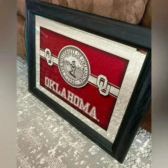 The University of Oklahoma 13.75 x 16.75 Mirrored Seal framed picture - Picture 7 of 7